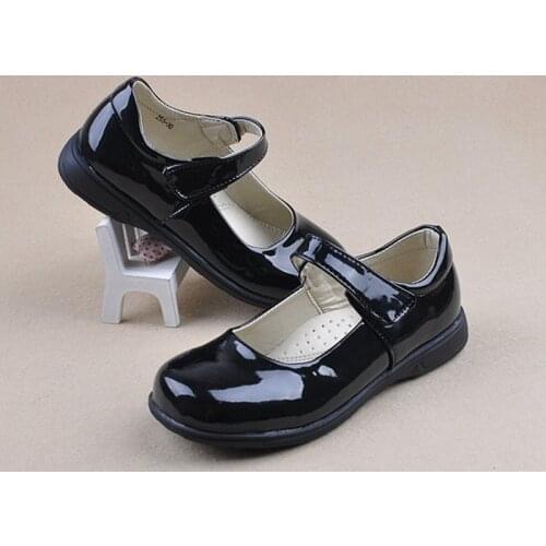 Girls Patent Leather Shoes Children Student Single Shoes Kid School Black Leather Shoes Classic Performance Shoe