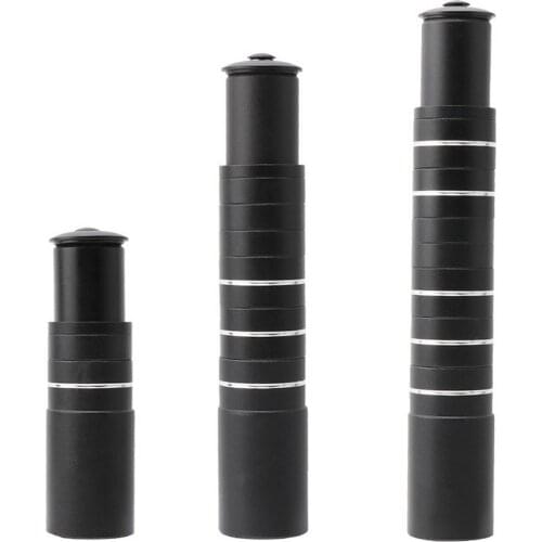115/180/210mm Bicycle Handlebar Extender Fork Stem Rise Up Extension Heads Up Black Bike Fork Extender MTB Cycling Bike Part