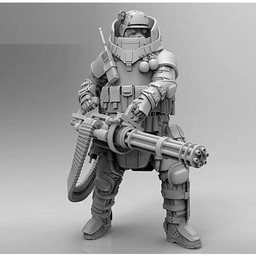 1/24 Advance Guard Heavy Gunner, Resin Model figure GK, Mechanical theme, Unassembled and unpainted kit
