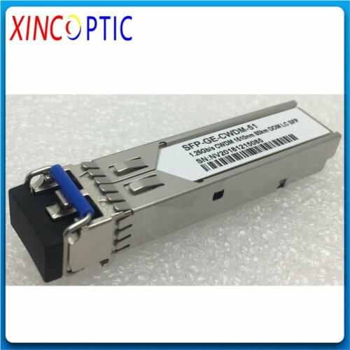 1.25G 80KM 1270-1610nm CWDM SFP Module,Dual LC 1610nm 1590nm 1570nm 1550nm 1530nm 1510nm DDM CWDM SFP Transceiver Module
