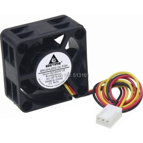 2 Pieces/lot Gdstime 40x40x20mm 12V 3Pin 4cm 4020 Brushless 40mm DC Cooling Fan