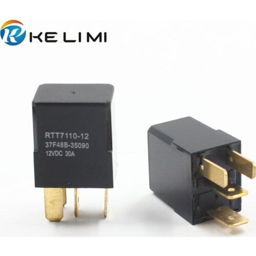 KE LI MI 12 Volt 30A AMP 4-prong Relay Car Mini DC 12V 30A 4 Pin Universal Relays