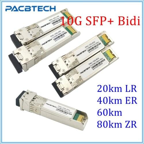 5 pairs/lot 10G SFP+ Strong Compatibility Mini GBIC 20km/40km/60km/80km 10G WDM BIDI SFP 1270nm/1330nm DOM LC Connector