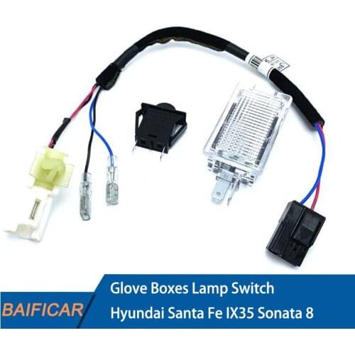 Baificar Brand New Genuine Glove Boxes Light Lamp Switch For Hyundai Santa Fe 2013-2017 IX35 Sonata 8