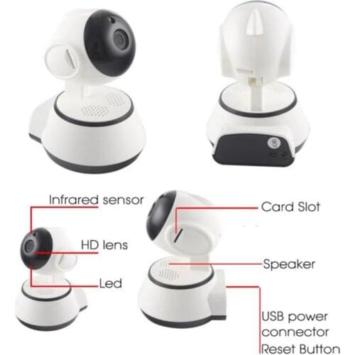 Wifi Surveillance Camera Home Security Adjustable CCTV Wireless Camera IR Night Vision Monitor Robot Baby Monitor Camcorders