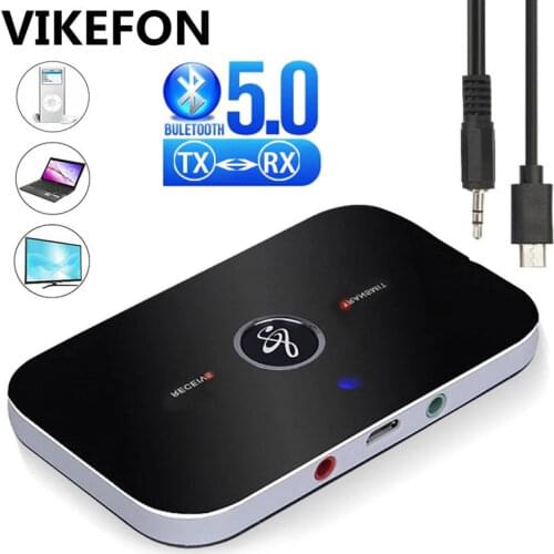 Bluetooth 5.0 Audio Receiver Transmitter Built-in Battery RCA 3.5MM 3.5 AUX Jack USB Stereo Music Wireless Adapter For TV Car PC
