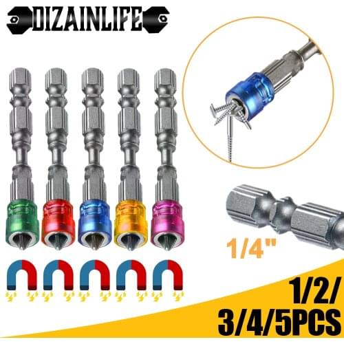DIZAINLIFE 65mm Single Head Magnetic Drill Screwdriver Bits Magnetic Bit Holder PH2 S2 Steel Cross Head Holder Screw Driver Kit