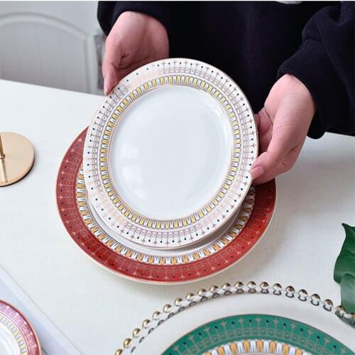 Phnom Penh European Ceramic Hotel Club Western Food Web Celebrity INS Steak Plate Household Dish