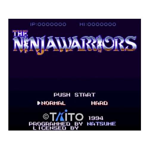 Ninja Warriors, The 16 bit Big Gray Game Card For NTSC Game Player Drop Shipping