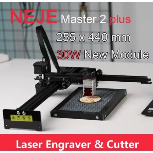 NEJE Master 2 Plus Laser Engraver Laser Cutter CNC Router with 30W Focusable Laser Head Off-line App Control for Wood Leather