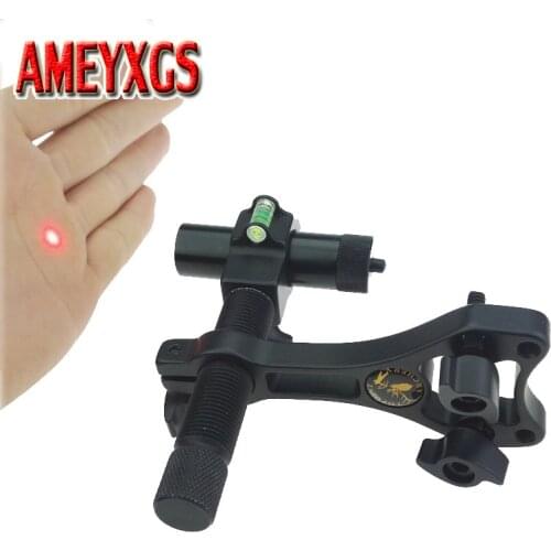 Archery Compound Bow Center Laser Aligner Aluminum Red Sight 360 Degree Rotating Shooting Hunting Aceessories