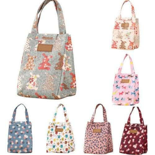 Fashion Lunch Bag Thermal Women Portable Insulated Large Food Cooler Bags Lunch Carry Tote Storage Case Kids Lunch Bags