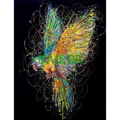 Wall stickers Cuadros 5D diamond painting Cross stitch kit set Full square haft diamentowy animals bird parrot Mosaic art colour