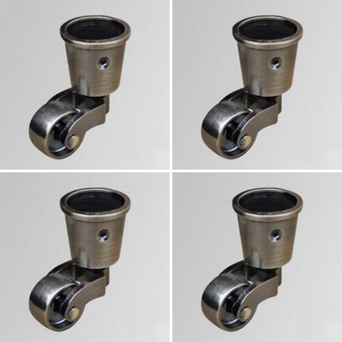 Brand New 4PCS Heavy Brass Universal Furniture Casters Table Chair Sofa Piano Bronze Wheels Rollers Runners