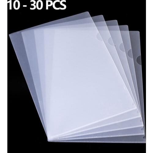 10-30 PCS A4 Desk Organizer Stationery Clear Folder for Documents Office school supplies