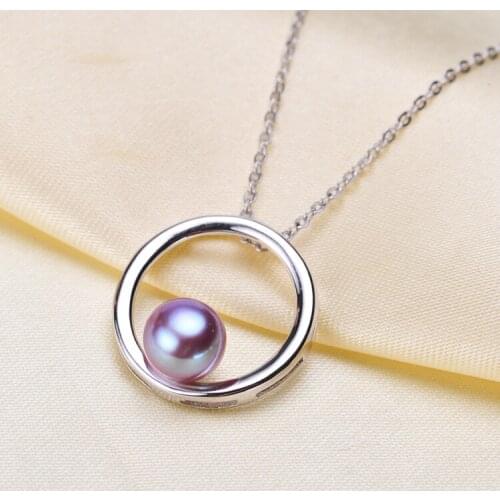 925 Sterling Silver Pearl Pendant Hot Cheap Necklace Pendant Findings Jewelry Parts Fittings Women Accessories, 3pcs/lot