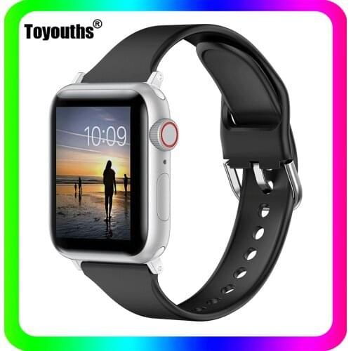 Watchband for Apple Watch SE Stainless Steel Buckle Women Clasp Strap Soft Breathable Wrist Strap Band for iwatch Series 6 5 4 3