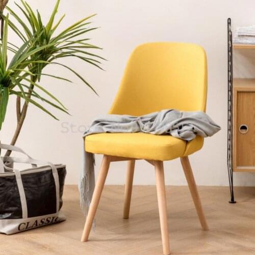 Chair back makeup chair dressing stool home bedroom simple negotiation chair nordic desk chair solid wood dining chair stool