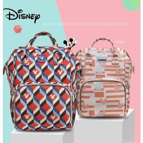 Disney Mickey Minnie Usb Baby Diaper Bags Maternity Backpack Fashion Mummy Maternity Nappy Bags Baby Stroller Bag Large Capacity