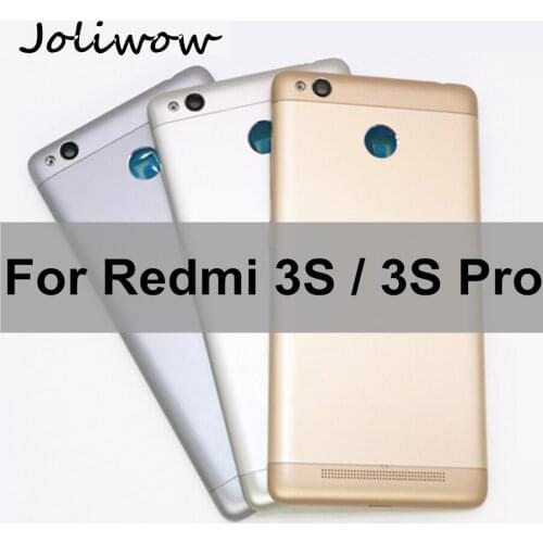 For Xiaomi Redmi 3S Back Battery Door Cover Housing with Camera Lens + Power Button Replacement for Redmi 3 Pro Battery Cover