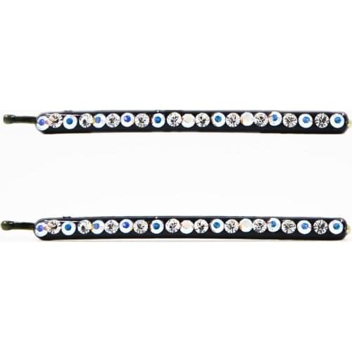 1 Pair Fancyin Hairpins Rhinestone Barrettes for Girls 6cm Hair Clip Shining Crystal Hair Accessories