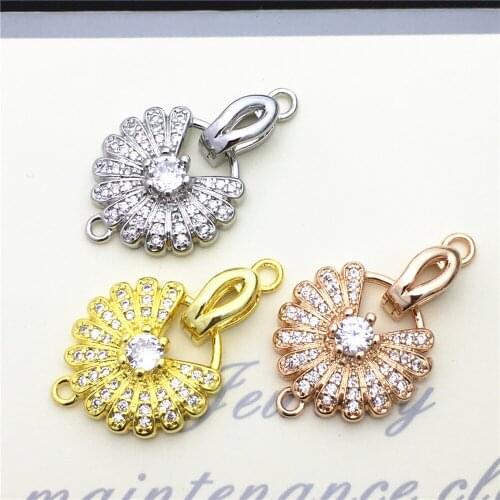 Pearl necklace bracelet clasp, 18 k gold plated clasp connector, maintenance of DIY accessories material.YLPJ