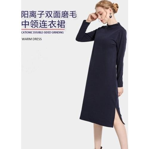 Dress Sleepwear Women Sleepshirts Long Sleeve Winter Night Dress Warm office lady casual wear