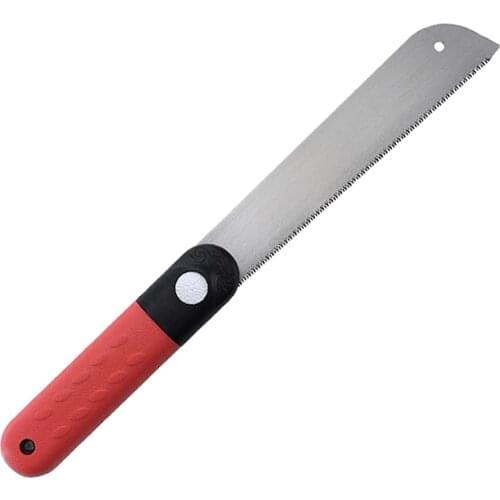 12'' Mini Hand Saws Carbon Steel 3 Sided Flush Cut SK5 Tenon w/ Nonslip Handle for Woodworking Camping DIY Hobby