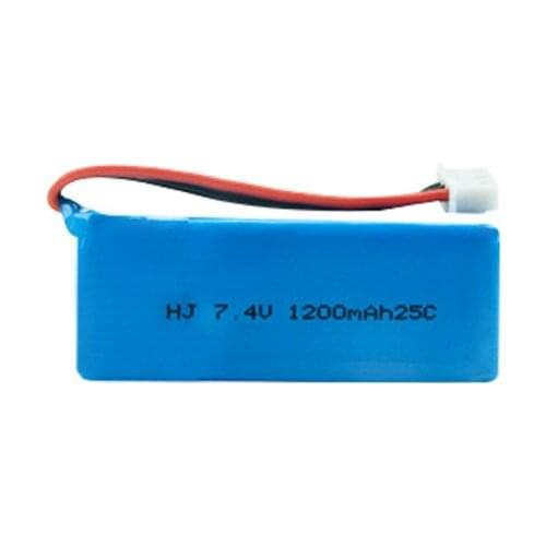 2S Lipo Battery 7.4V 1200mah 25C Balance Connector for 1:20 Wltoys 20402 20658 20404 20409 RC Remote Control Car Spare Parts