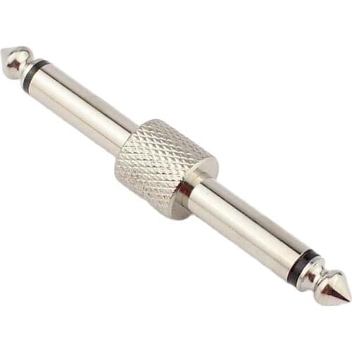 5pcs 1/4 6.35mm Mono Speaker Guitar Phono butt joint Plug 6.5mm mono sophomore core amplifier microphone butt joint plug