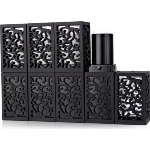 5 Pcs/lot Empty Refillable Bottle Lipstick Tube with Black Hollow Lipstick Tubes DIY 12.1mm Homemade Packaging Material Shell