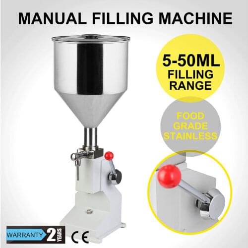 A03Stainless Steel Material Manual Cream Shampoo Paste Filling Machine 5-50ml bottle filler liquid machine honey filling machine