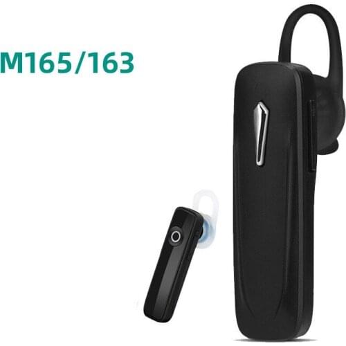 M165 Wireless Bluetooth Earphone M163 In-ear Single Mini Earbud Hands Free Call Stereo Music Headset with Microphone for Phones