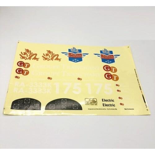 Fylyfly RC Aircraft Model Decal Sticker for 1385mm YAK54