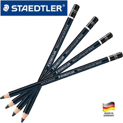 1pcs STAEDTLER 100B Drawing Painting Sketch Pencil Charcoal 2B|4B|6B|8B Pencil Sketch Professional Writing Charcoal Pencil