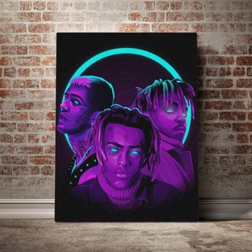 Canvas Painting RIP Juice Wrld XXXtentacion Lil Poster Canvas Painting Wall Art Decor Living Room Bedroom Study Home Decoration