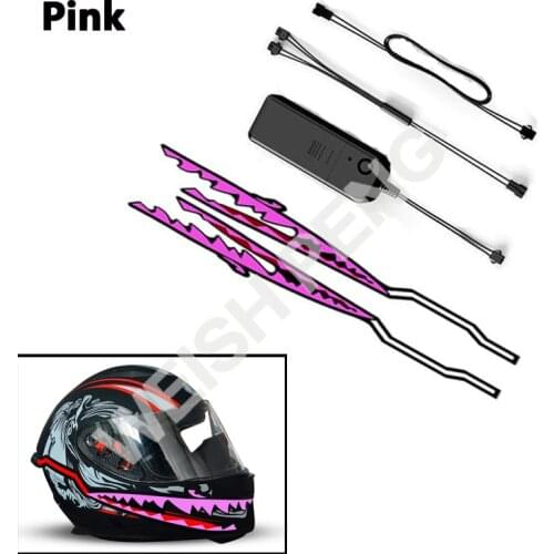 Helmet Motorcycle Riding Night Signal EL Strip Light Helmet Light Strip Flashing Stripe LED Light Strip