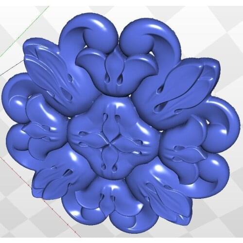 Model rosette_61 relief format 3d for cnc in STL file 3d