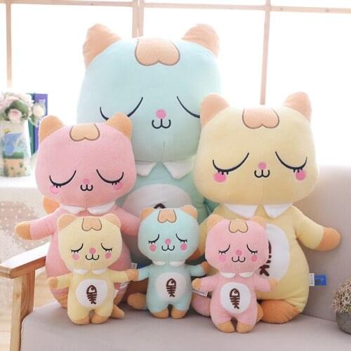 Cartoon Cat Plush Toy Cute Animal Cat Doll Birthday Gift Kids Toy Baby Doll Stuffed Animal Toys for Children