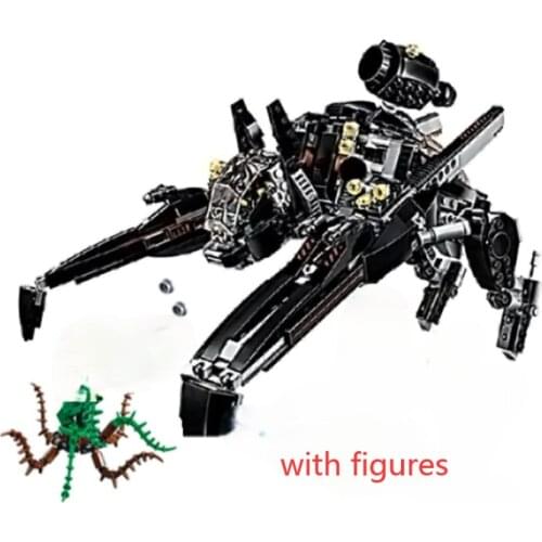 Decool 10635 Movie The Scuttler Bat Spaceship Set Building Blocks Bricks Education Toys 07056 70908 Christmas birthday Gift