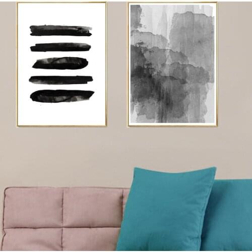 Landscape Abstract Canvas Paintings Black and White Art Poster and Prints Nordic Wall Pictures for Living Room Canvas Art Prints