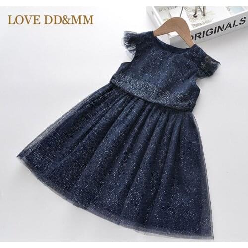 LOVE DD&MM Girls Dresses 2021 Summer New Sweet Mesh Dress For Girl Baby Princess Dress Children Casual Clothes 3-8 Years