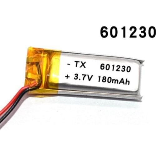 Polymer lithium battery 3.7V 601230 180mah can be customized wholesale CE FCC ROHS MSDS quality certification