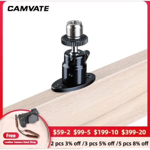 CAMVATE Adjustable Wall Mount With 5/8"-27 Mini Ball Head For Microphone C1992