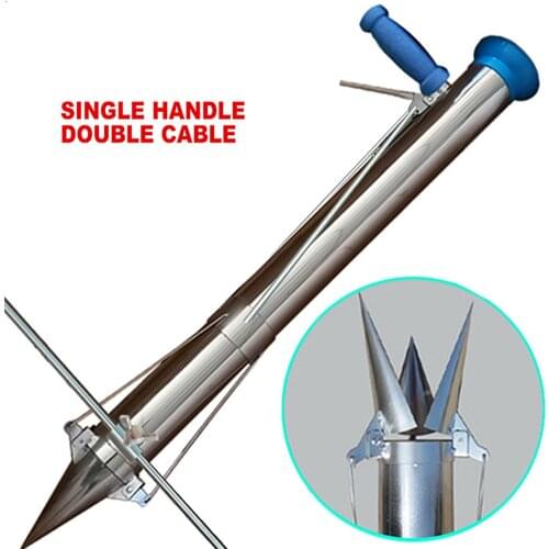 Garden Seedling Transplanter Vegetable Flower Tube Seeder Manual Agriculture Fertilizing Planter Single Control Planting Tool