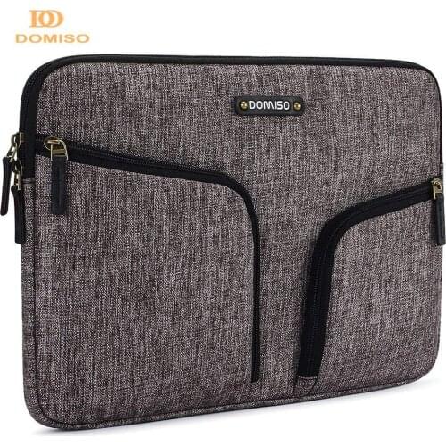 DOMISO Shockproof SplashProof Protective Laptop Sleeve Bag With Back Handle For 10" 11" 12.5" 13" 14" 15.6" Inch Computer Bag