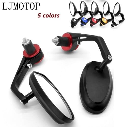 CNC Universal Motorcycle Handle Bar End Rearview Mirror 7/8" For 640 LC4 Supermoto 2003-2006 990 SupeRDuke ADVENTURE 1050