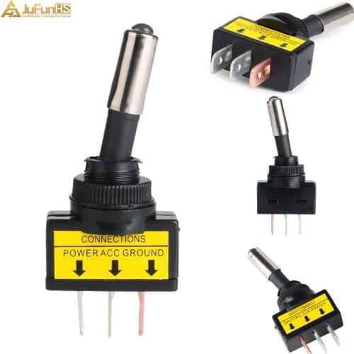 5 Pcs Toggle Rocker Switch 12V 20A ON OFF 3 Pin Terminal Blue LED SPST ON-OFF Car Auto Boot RV Light universal Rocker Switches