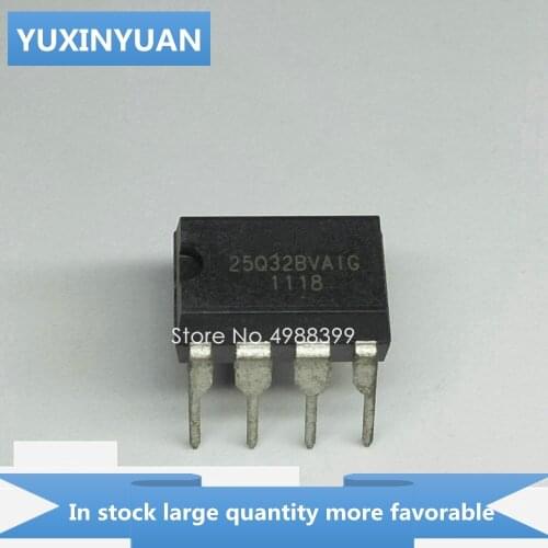 YUXINYUAN 10PCS/LOT 25Q32BVAIG 25Q32 BVAIG Q32BVAIG 32BVAIG DIP8 in stock in stock