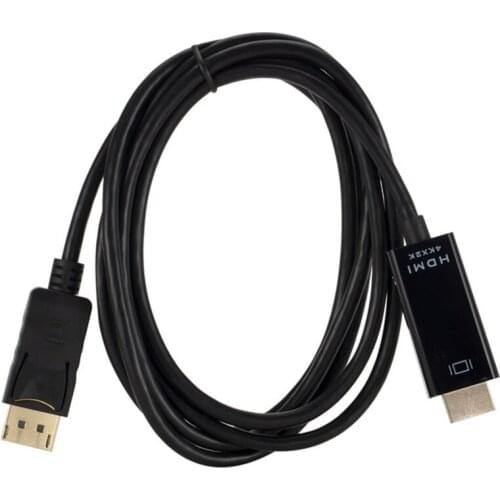 1.8M 6FT Display Port DP to HDMI Cable 4Kx2K Gold Plated DisplayPort Adapter for Air Dell Monitor